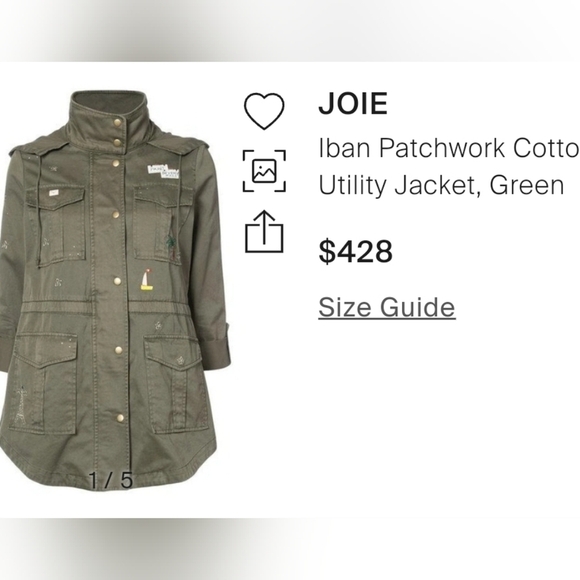 Joie Iban Patchwork Cotton Utility Jacket - Picture 5 of 10